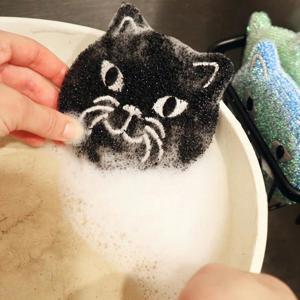 Kikkerland Set of 3 Cat Sponges